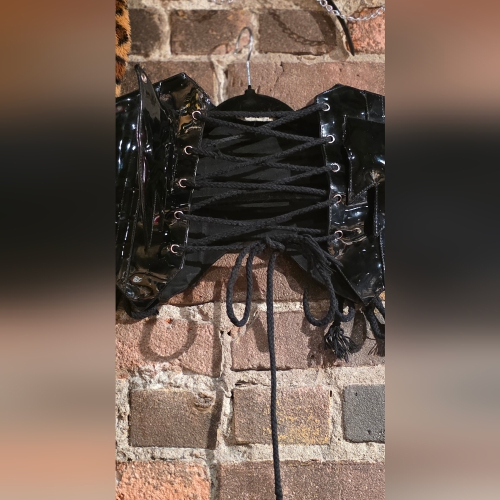 Black Lace-Up Corset